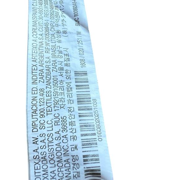 Zara Basic White Slim Ankle Trousers with Striped Waistband Y2K Size M - Picture 7 of 9